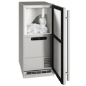 U-Line Outdoor Clear Ice Machine 15" Reversible Hinge Stainless Solid 115v