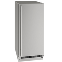 U-Line Outdoor Clear Ice Machine 15" Pump Reversible Hinge Stainless Solid 115v