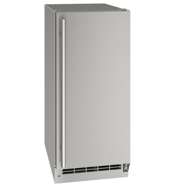 U-Line Outdoor Clear Ice Machine 15" Pump Reversible Hinge Stainless Solid 115v
