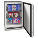U-Line Outdoor Convertible Freezer 24" Reversible Hinge Stainless Solid 115v