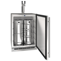 U-Line 24 Inch Outdoor Kegerator with Solid Door