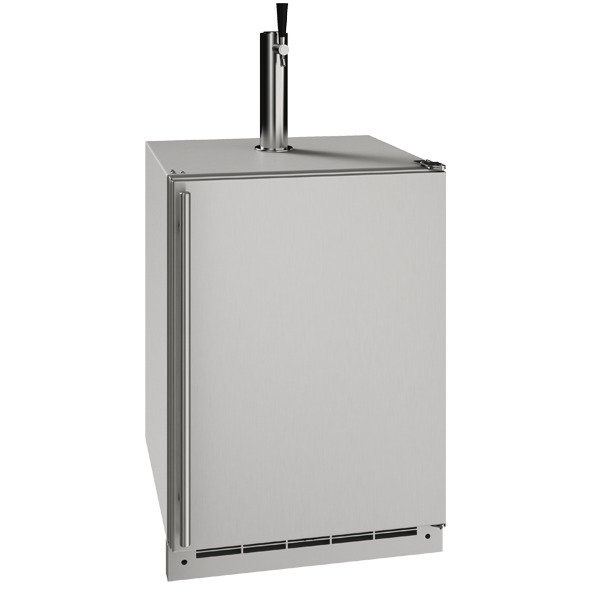 U-Line 24 Inch Outdoor Kegerator with Solid Door