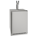U-Line 24 Inch Outdoor Kegerator with Solid Door