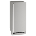 U-Line Outdoor Nugget Ice Machine 15" Reversible Hinge Stainless Solid 115v