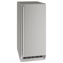 U-Line Outdoor Nugget Ice Machine 15" Pump Reversible Hinge Stainless Solid 115v