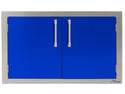 Alfresco 30 Inch Double Access Doors-Blue Gloss