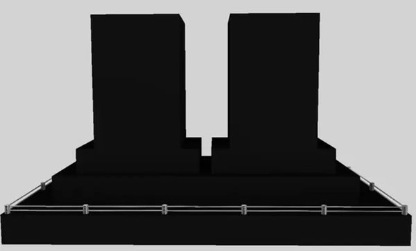 Vent A Hood 66'' 1100 CFM Contemporary Island Range Hood