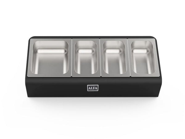 Alfa Forni Topping Station – 4 Trays with Lids