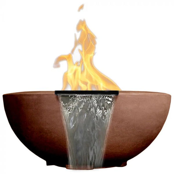 Prism Hardscapes Moderno 2 Fire Water Bowl with Match Lit