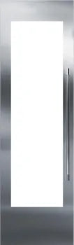 Perlick 30 Inch Stainless Steel Glass Door Panel for 4" Toe Kick, w/Perlick Two Tone Handle