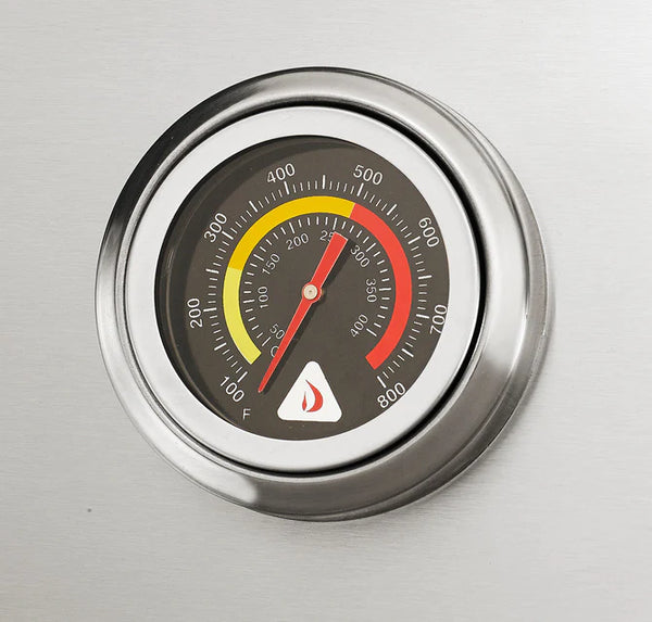 Delta Heat 32 Inch Gas Grill with Infrared Rotisserie - White Control Panel