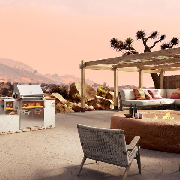 Aspire by Hestan 30 Inch Built-In Gas BBQ Grill With Sear And U-Burner