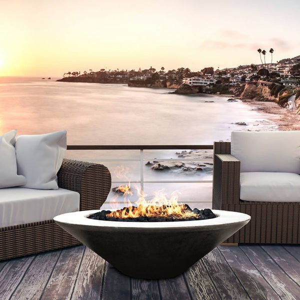Prism Hardscapes Embarcadero Concrete Gas Fire Pit