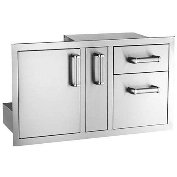 Fire Magic Premium Flush Access Door with Platter Storage & Double Drawers