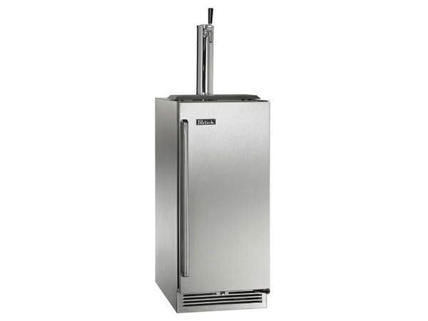 Perlick 15 Inch Outdoor Beer Dispenser with Solid Door
