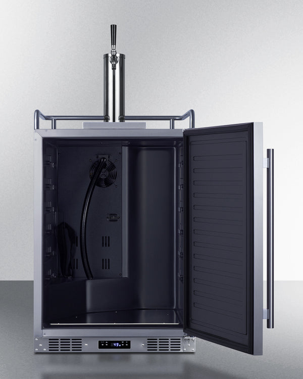 Summit 24 Inch Outdoor Kegerator with Solid Door