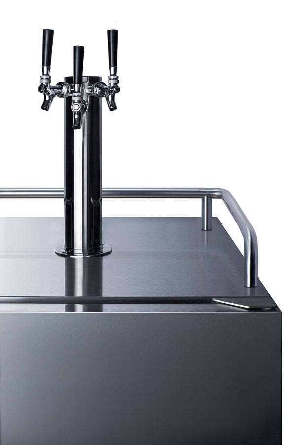 Summit 24 Inch Outdoor Rated Kegerator with Solid Door