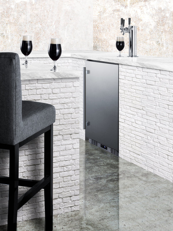 Summit 24 Inch Outdoor Rated Kegerator with Solid Door