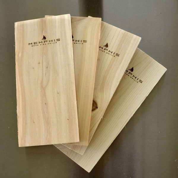 Memphis Cedar Planks 4-Pack | Natural Wood for Outdoor Grilling