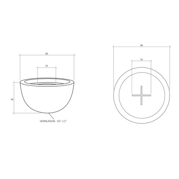 Prism Hardscapes Moderno 3 Fire Bowl