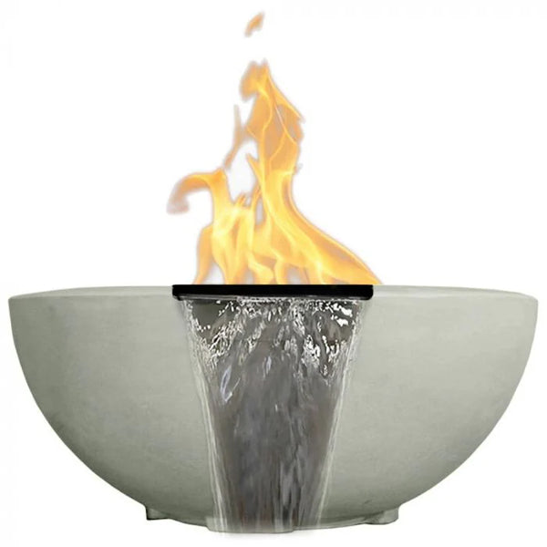 Prism Hardscapes Moderno 2 Fire Water Bowl with Match Lit