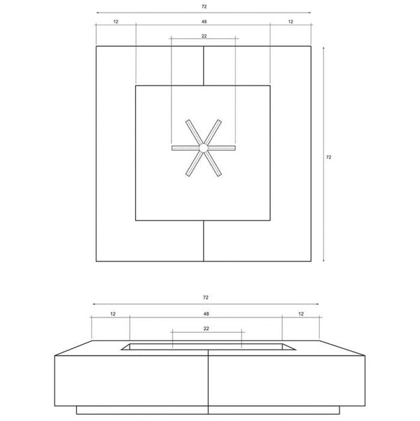 Prism Hardscapes 96 Inch Largo Fire Pit