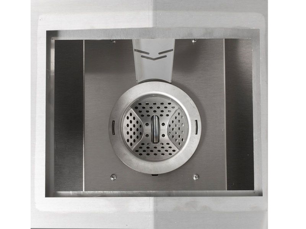 Luxury built-in pellet grill with digital Wi-Fi control panel