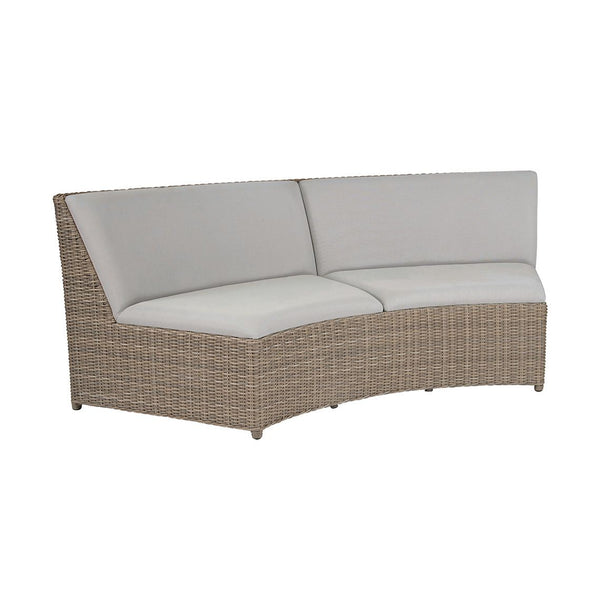 Kingsley Bate Milano Sectional Curved Armless Settee