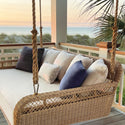 Kingsley Bate Amelia Hanging Woven Outdoor Daybed