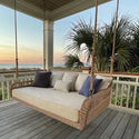 Kingsley Bate Amelia Hanging Woven Outdoor Daybed