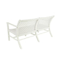 Catherine Aluminum Woven Club Settee