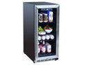 Summerset 15 Inch Outdoor Refrigerator with Glass Door and Lock