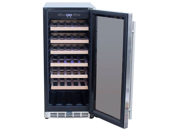 Summerset 24 Inch Outdoor Wine Cooler with Glass Door with Lock