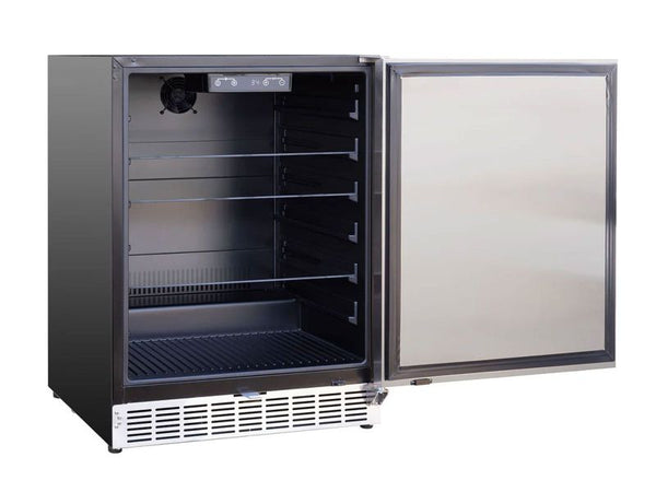 Summerset 24 Inch Outdoor Refrigerator with Solid  Door and Lock