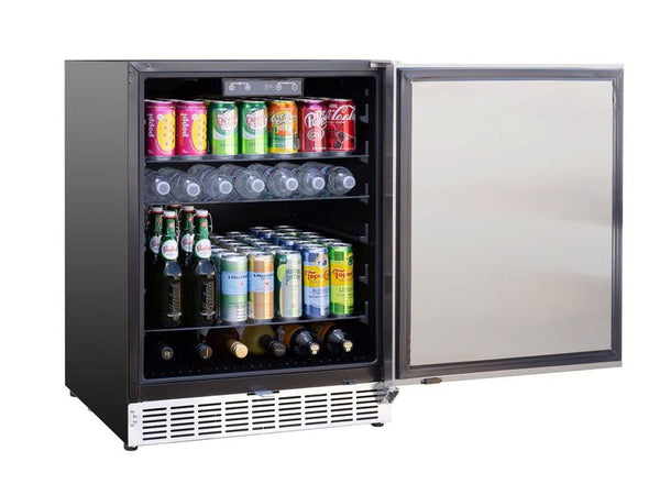Summerset 24 Inch Outdoor Refrigerator with Solid  Door and Lock