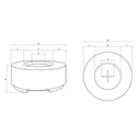 Prism Hardscapes Rotondo Fire Table