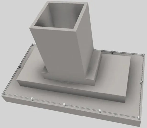 Vent A Hood 54'' 550 CFM Contemporary Island Range Hood