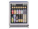 Summerset 24 Inch Outdoor Refrigerator with Glass Door and Lock