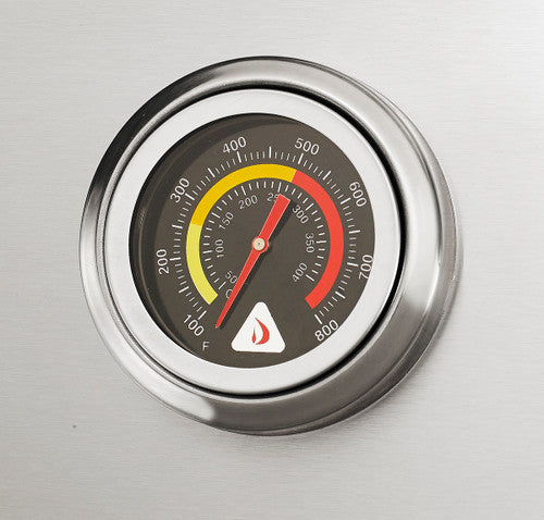 Delta Heat 38 Inch Gas Grill with Infrared Rotisserie & Sear Zone - White Control Panel