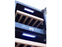 Summerset 24 Inch Outdoor Dual Zone Wine Cooler with Glass Door and Lock