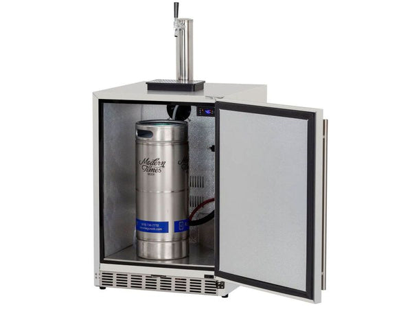 Summerset 24 Inch Outdoor Kegerator with Solid Door and Lock