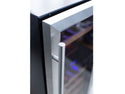 Summerset 24 Inch Outdoor Dual Zone Wine Cooler with Glass Door and Lock