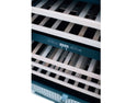 Summerset 24 Inch Outdoor Dual Zone Wine Cooler with Glass Door and Lock