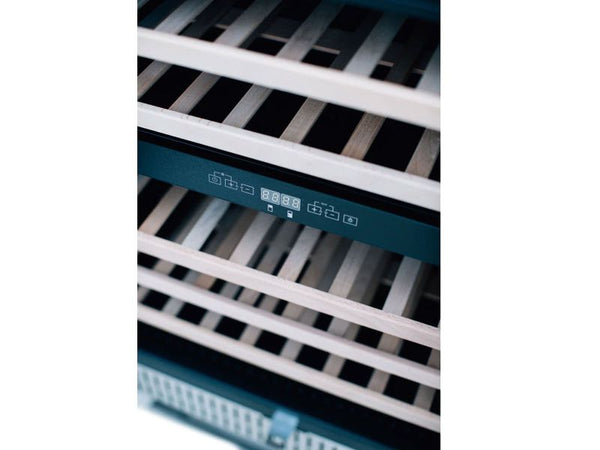 Summerset 24 Inch Outdoor Dual Zone Wine Cooler with Glass Door and Lock