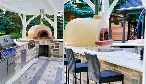 Forno Bravo 40 Inch Toscana100 Domed Hybrid  Freestanding Pizza Oven