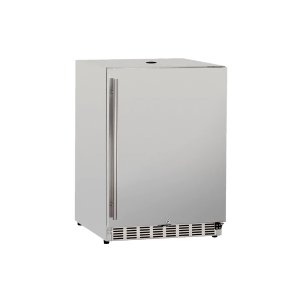 TrueFlame 24 Inch Outdoor Kegerator with Solid Door and Lock