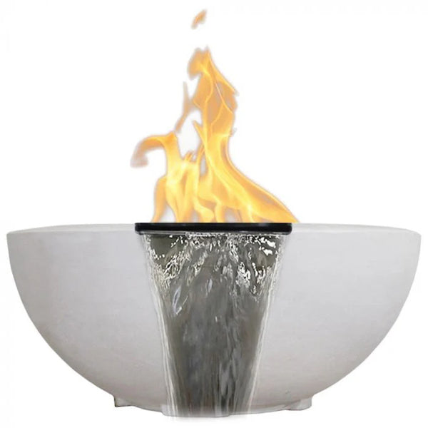 Prism Hardscapes Moderno 2 Fire Water Bowl with Match Lit