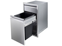 Durable Stainless Steel Single Drawer with Trash Drawer by Memphis