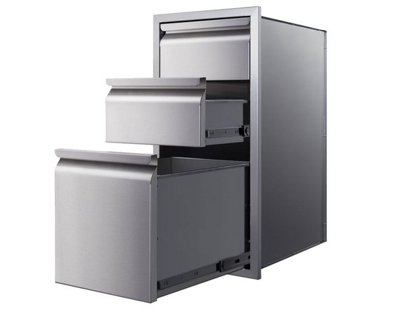 Memphis 15 Inch Three Drawer Stack