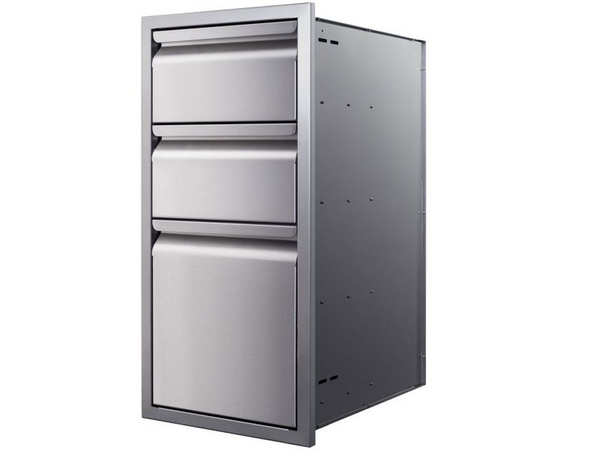 Memphis 15 Inch Three Drawer Stack